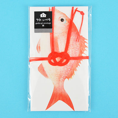 和紙田大學　祝儀袋　フトッパラ　鯛 - 和紙の卸問屋オオウエ